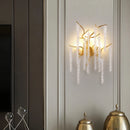 applique murale led moderne design art déco branches de fleurs de cerisier