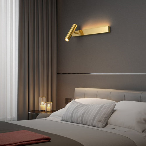 Applique murale minimaliste LED avec spot Irvinne - vue 3 sur 8