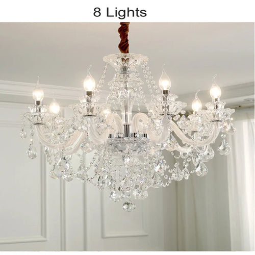 lustre moderne en cristal design pour décoration intérieure - vue 15 sur 17