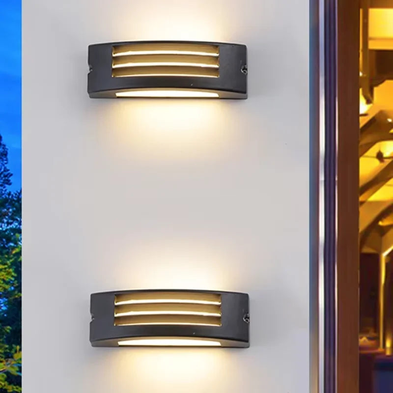 applique murale led moderne étanche pour intérieur et extérieur - vue 3 sur 8