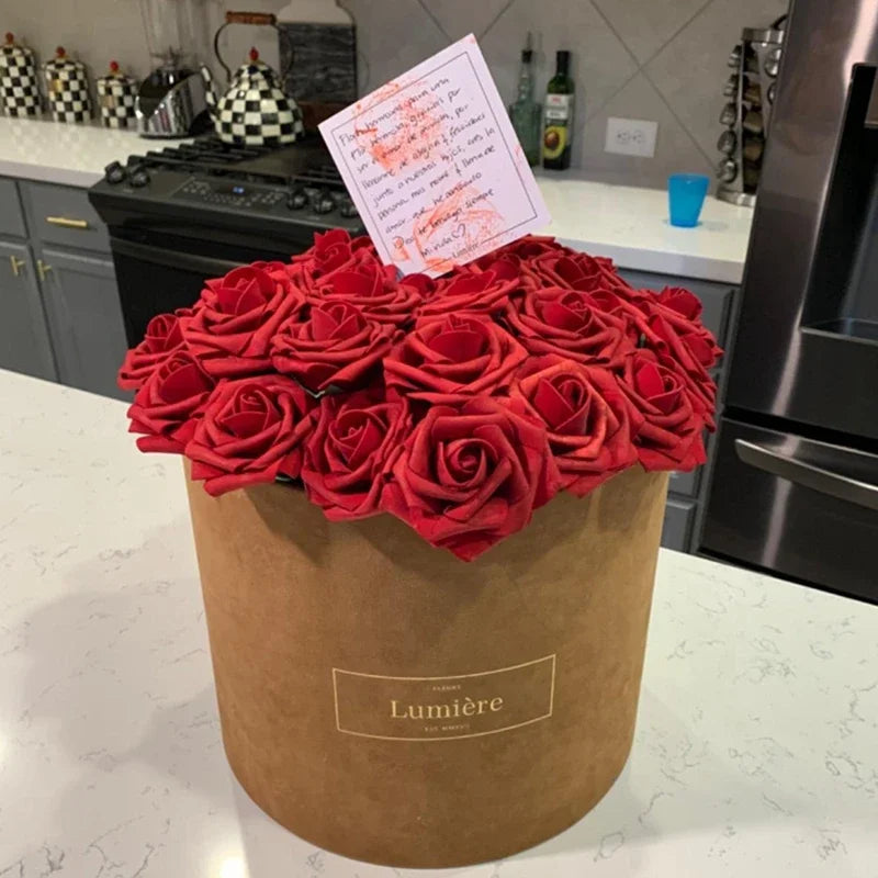 lot de 25 roses artificielles pour décorations de mariage et fêtes - vue 7 sur 11