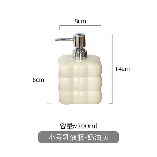 distributeur de savon créatif en céramique pour désinfectant et shampoing - vue 12 sur 12