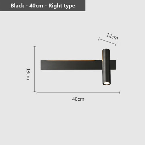 applique murale led de luxe simple style nordique créatif - vue 10 sur 14