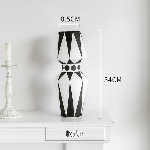 vase créatif nordique style abstrait pour arrangement floral - vue 11 sur 12