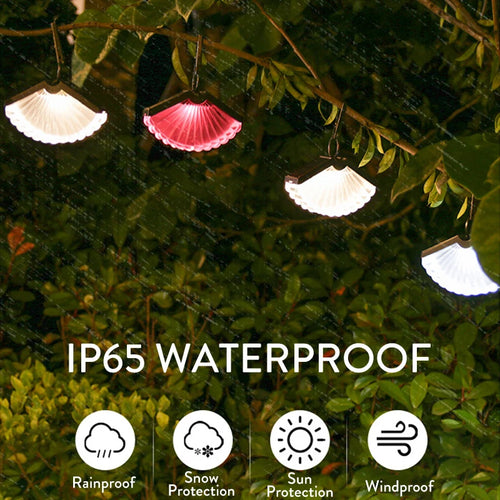 lanterne suspendue solaire pliable pour décoration extérieure et Noël - vue 5 sur 9