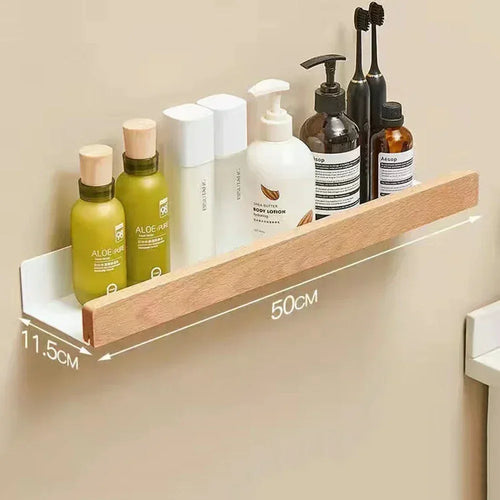 étagère en bois support d'angle sans perçage pour rangement - vue 13 sur 14