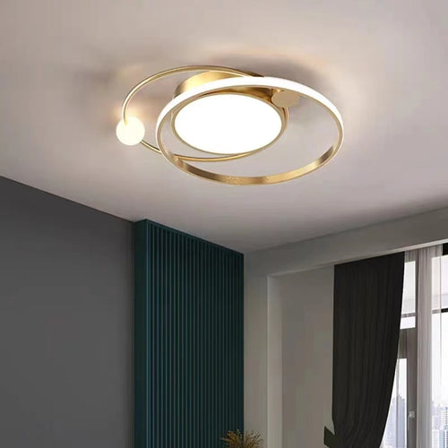 Lustre Led moderne pour chambre salon cuisine étude plafonnier ménage nordique atmosphère créative luminaire - vue 5 sur 13