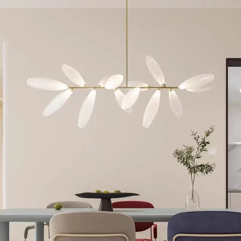 lustre moderne en verre nordique pour décoration intérieure - vue 2 sur 14
