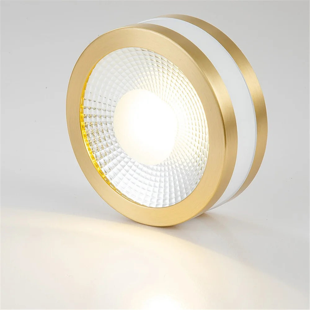 plafonnier led ultra fin en cuivre pour décoration intérieure moderne - vue 10 sur 12