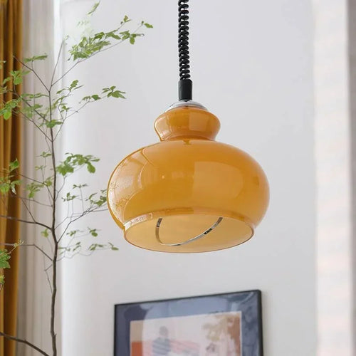 lustre nordique en verre design coloré pour restaurant et bar - vue 2 sur 9