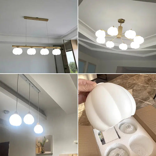 lustre à led moderne design nordique pour décoration intérieure - vue 7 sur 11