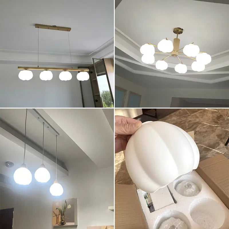 lustre à led moderne design nordique pour décoration intérieure - vue 6 sur 11