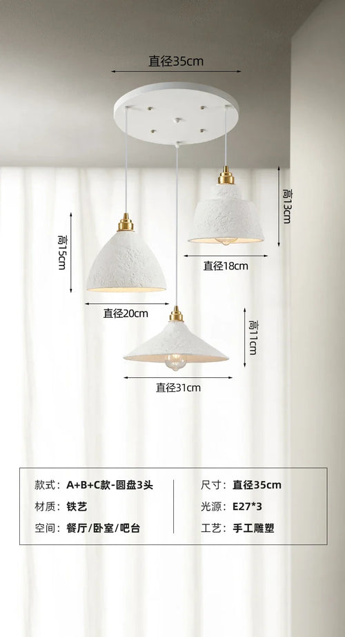 suspension artisanale wabi-sabi pour ambiance japonaise moderne - vue 17 sur 16