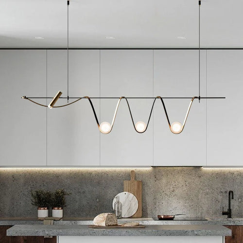 suspension créative minimaliste à led pour éclairage intérieur - vue 3 sur 9