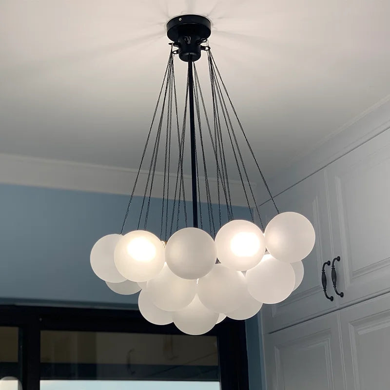 suspension moderne en verre pour décoration intérieure élégante - vue 6 sur 10