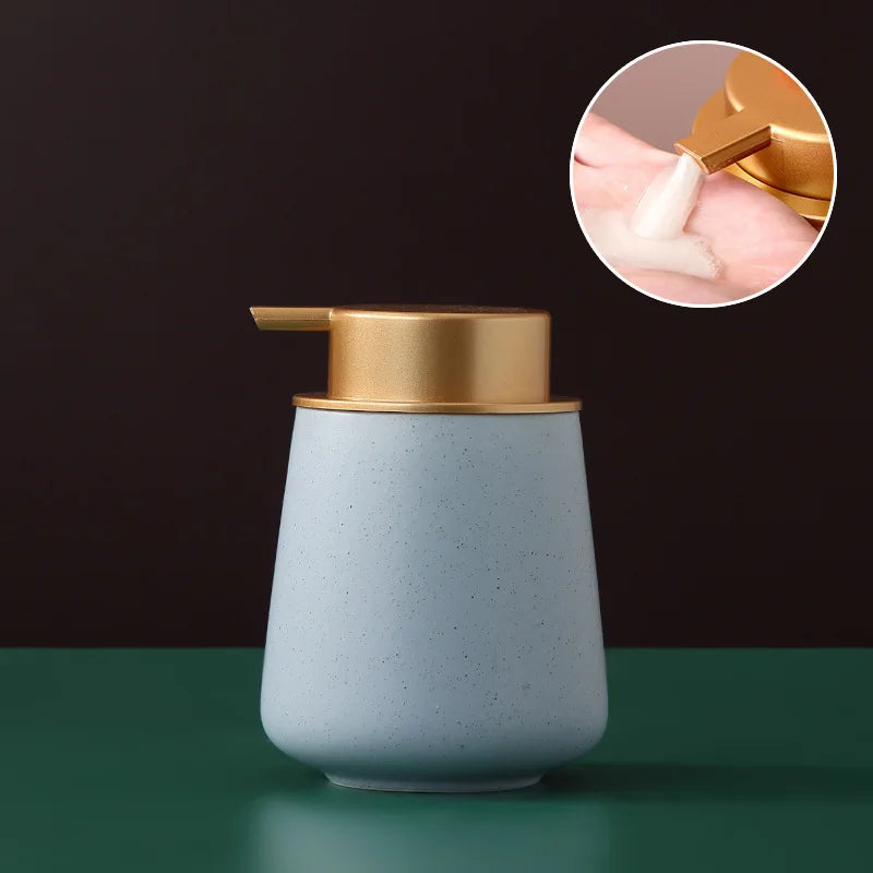 distributeur de savon portable en céramique 400 ml pour soins personnels - vue 27 sur 30