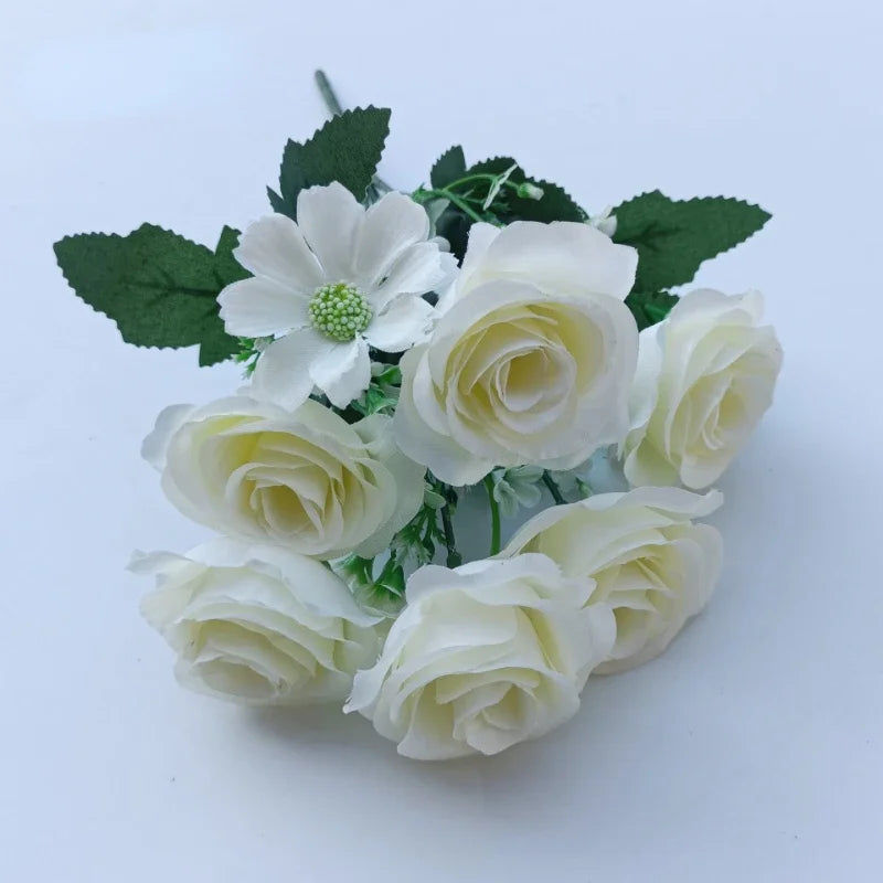 bouquets de roses artificielles pour mariage décoration romantique - vue 9 sur 10