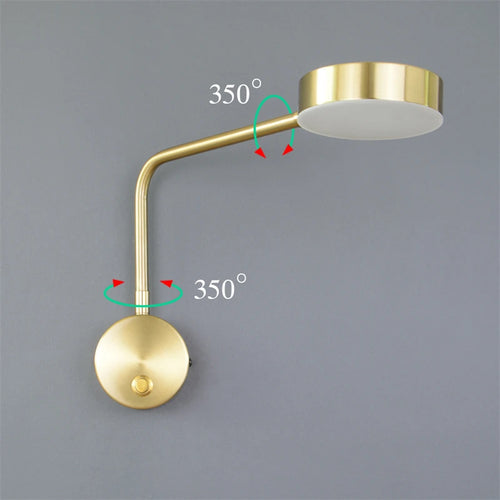 applique murale led moderne avec interrupteur rotative pour décoration maison - vue 4 sur 18