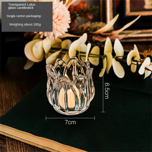 accessoires romantiques pour dîner bougeoirs tasses et bougies - vue 8 sur 8