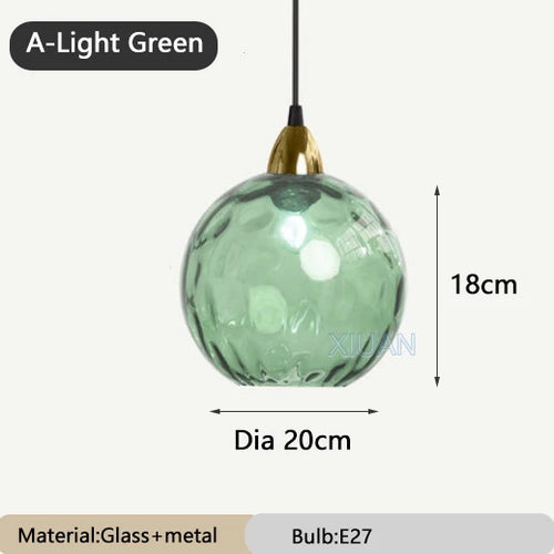 lustre en verre coloré lumineux pour restaurant - vue 12 sur 25