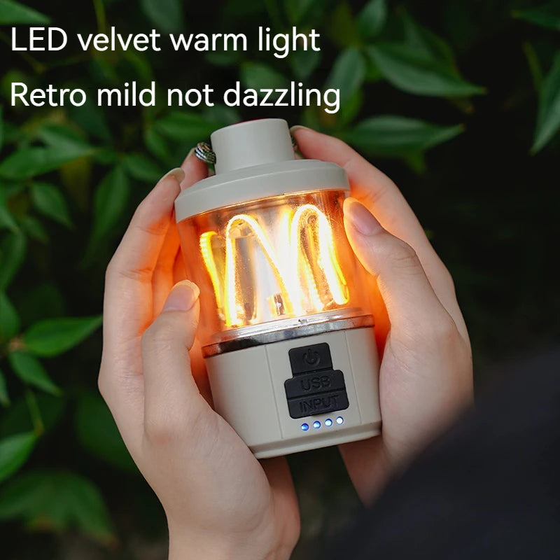 lampe de camping led rechargeable portable pour extérieur - vue 3 sur 6