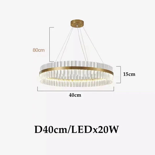 lustre led moderne en cristal pour un éclairage élégant - vue 11 sur 15