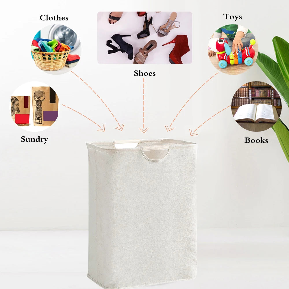 panier de rangement portable pour linge et objets divers - vue 3 sur 10