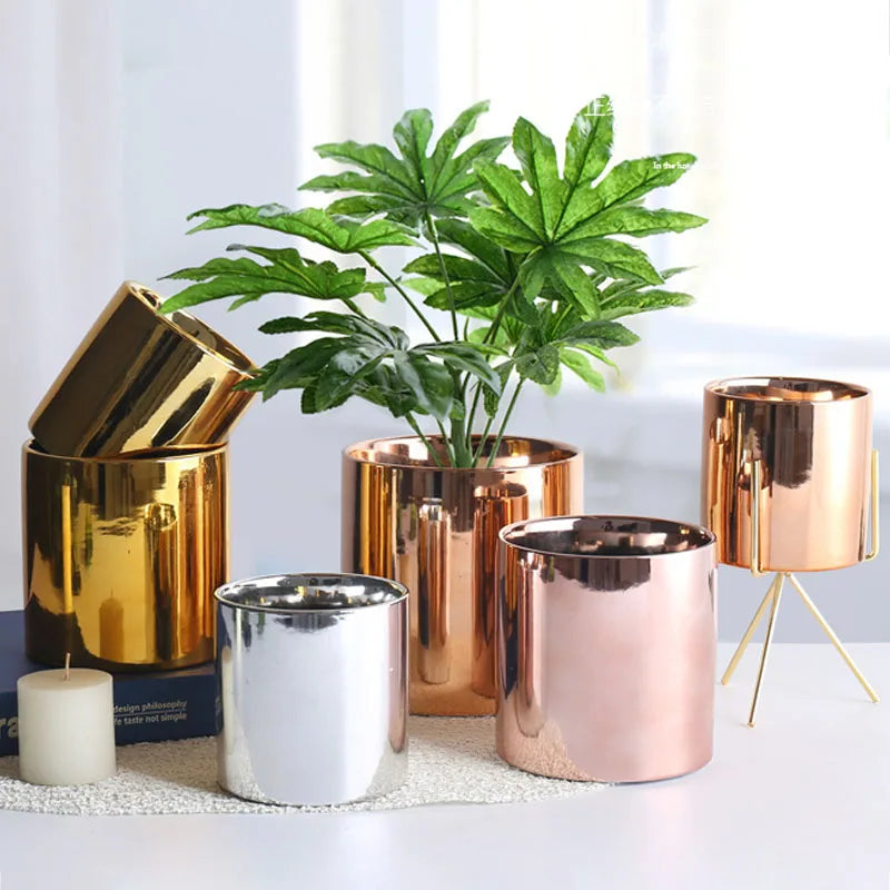 décoration de jardin pot en céramique pour plantes vertes et succulentes - vue 2 sur 9