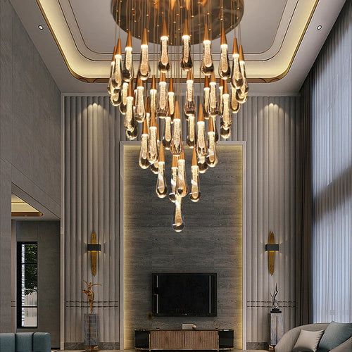 lustre led moderne design pour un éclairage élégant - vue 6 sur 17