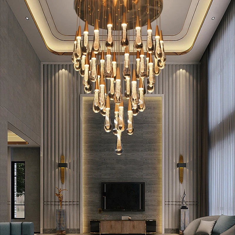 lustre led moderne design pour un éclairage élégant - vue 5 sur 17