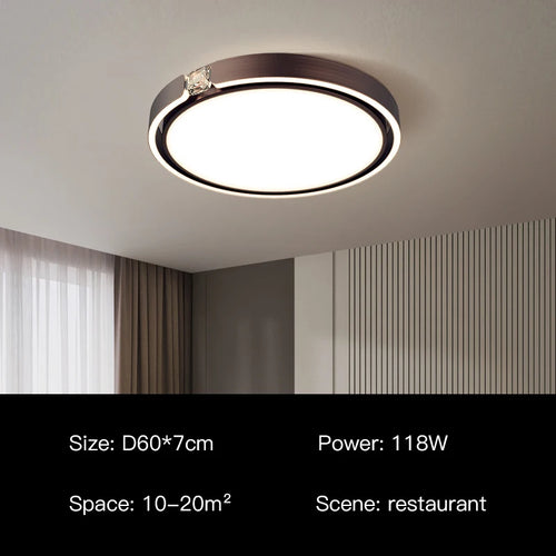 plafonnier moderne à anneau design luxe pour intérieur