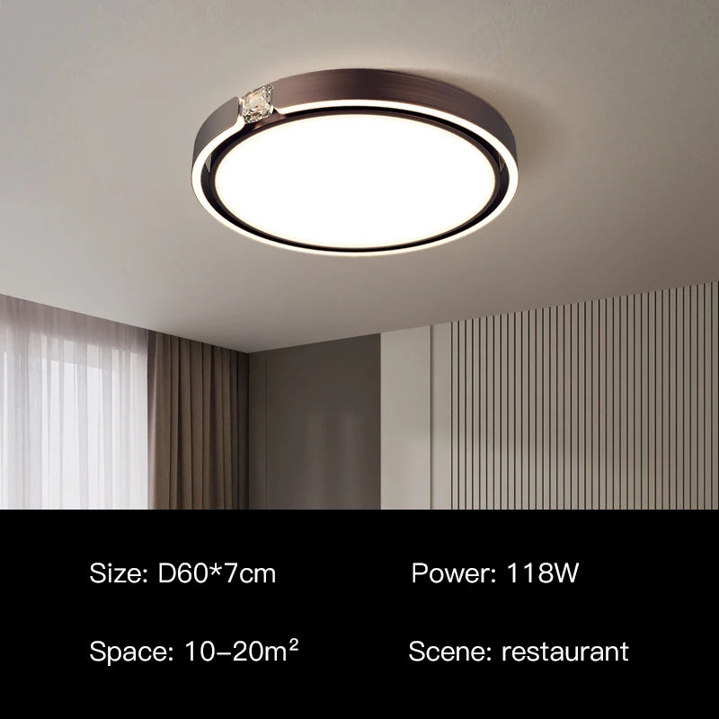plafonnier moderne à anneau design luxe pour intérieur