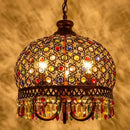 lustre turc vintage style bohème vitrail romantique pour café ou restaurant