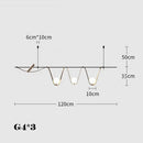suspension créative minimaliste à led pour éclairage intérieur