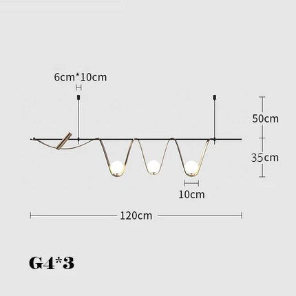 suspension créative minimaliste à led pour éclairage intérieur - vue 9 sur 9