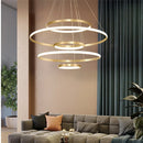 lustre moderne nordique avec télécommande et design épuré
