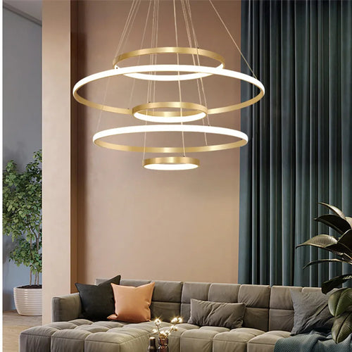 lustre moderne nordique avec télécommande et design épuré - vue 2 sur 30