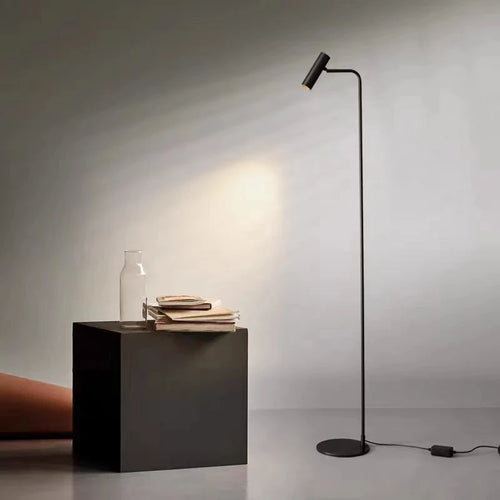 lampadaire rotatif en laiton minimaliste avec 3 gradations