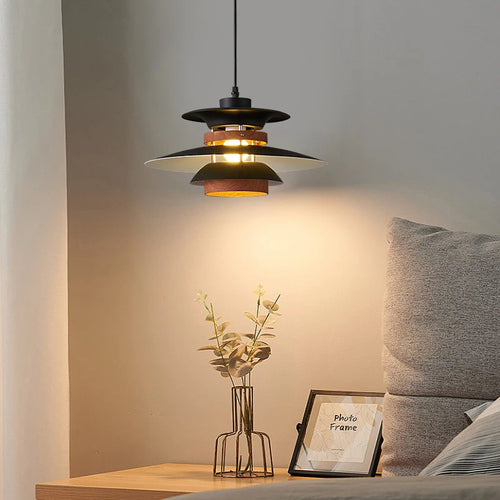 lustre moderne en forme de parapluie avec lumière colorée - vue 5 sur 12