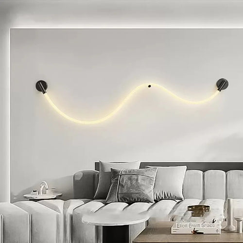 applique murale led en silicone et acier inoxydable 3000k - vue 4 sur 10