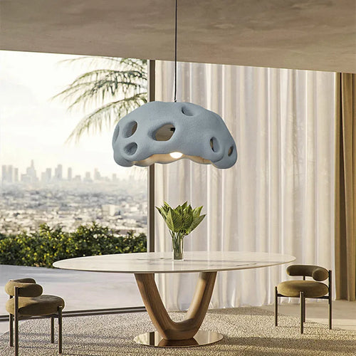 Nordic Minimalist Restaurant Pendant Lamp, Designer Style Dining Table Lamp, Modern Art, Japanese Style Silent Wind Pendant Lamp - vue 5 sur 11