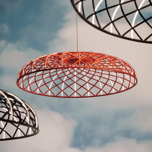 SANDYHA moderne Simple tressé corde ronde lustre créatif maille lampe à LED pour salon salle à manger maison suspension luminaires - vue 2 sur 10