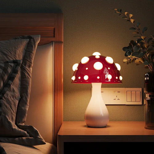 Lampe champignon Amanita tricolore LED USB - vue 4 sur 8