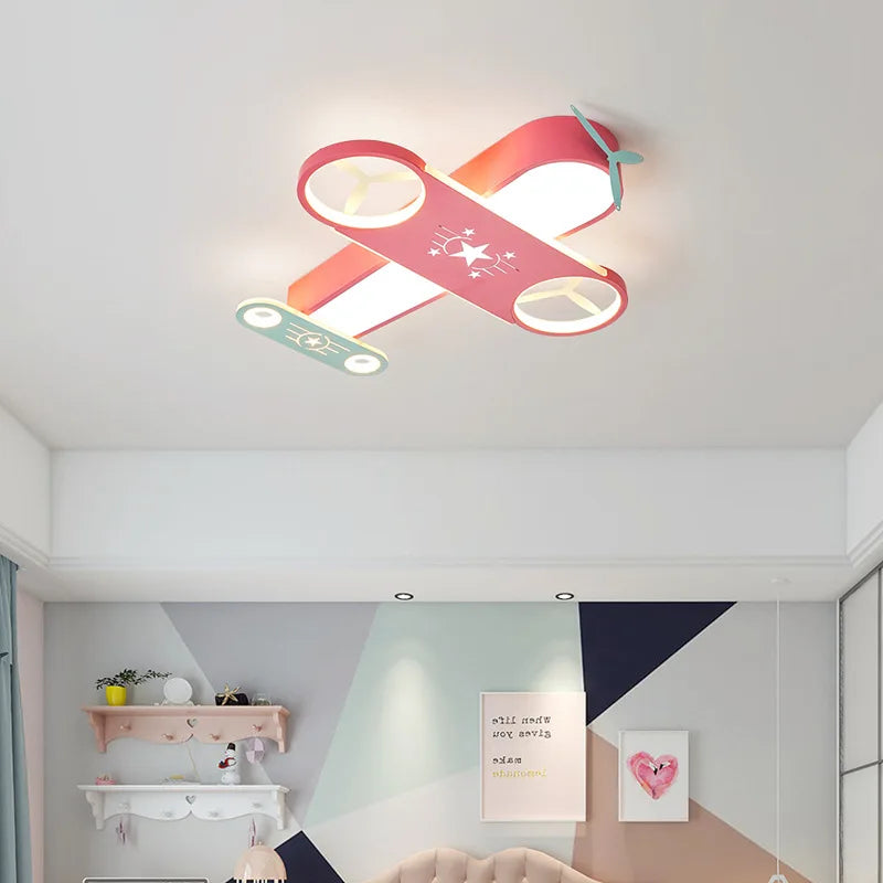 lustre moderne led en forme d'avion pour éclairage intérieur - vue 5 sur 8