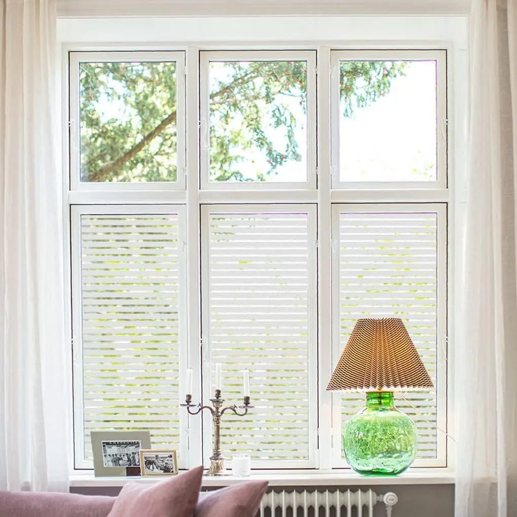 Film décoratif dépoli rayures protection uv pour vitres