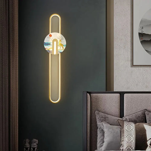 applique murale moderne de style chinois créatif et élégant - vue 2 sur 16