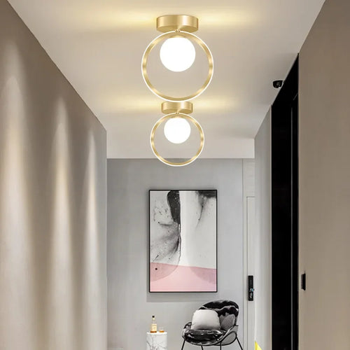 plafonnier moderne en verre pour éclairage intérieur décoratif - vue 4 sur 10