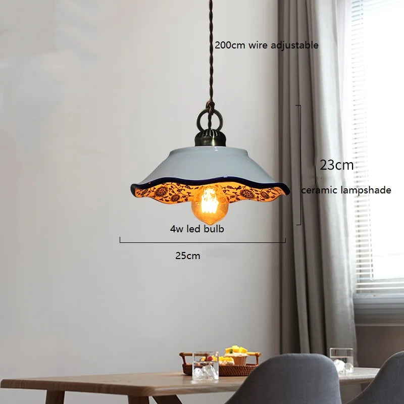 Suspension led en céramique moderne simple - vue 9 sur 29