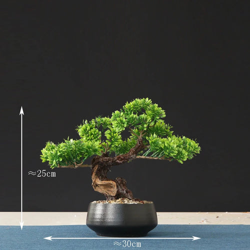 faux arbre bonsaï décoratif pour salon et aménagement paysager - vue 5 sur 36