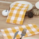 Serviette de table motif carreaux style moderne polyester